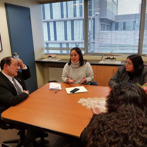 (19 de julio de 2019) En reunión con el Seremi de Educación Juan Luis Salinas y la Directiva de los Educadores Interculturales de La Araucanía.