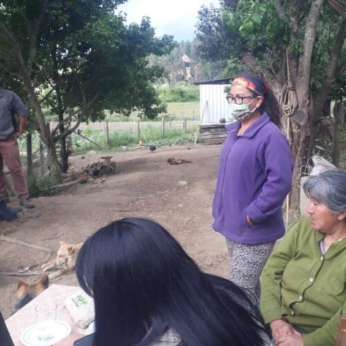 24 NOVIEMBRE 2020 - Junto a la comunidad indígena Cacique Tramolao de la comuna de Purén. A la presidenta, la Sra. Ana María Cáceres Tramolao, y demás representantes, le entregamos orientación para la obtención de certificado de calidad indígena y actualización de datos en el Registro Social de Hogares, para que puedan postular a beneficios y el subsidio de tierras de la Conadi.